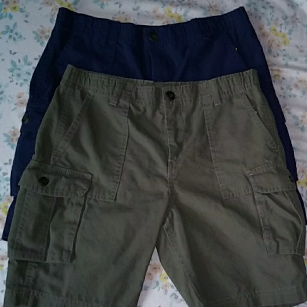 Lands'end husky Cargo shorts